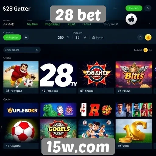 Opções de jogos disponíveis na plataforma 28 bet